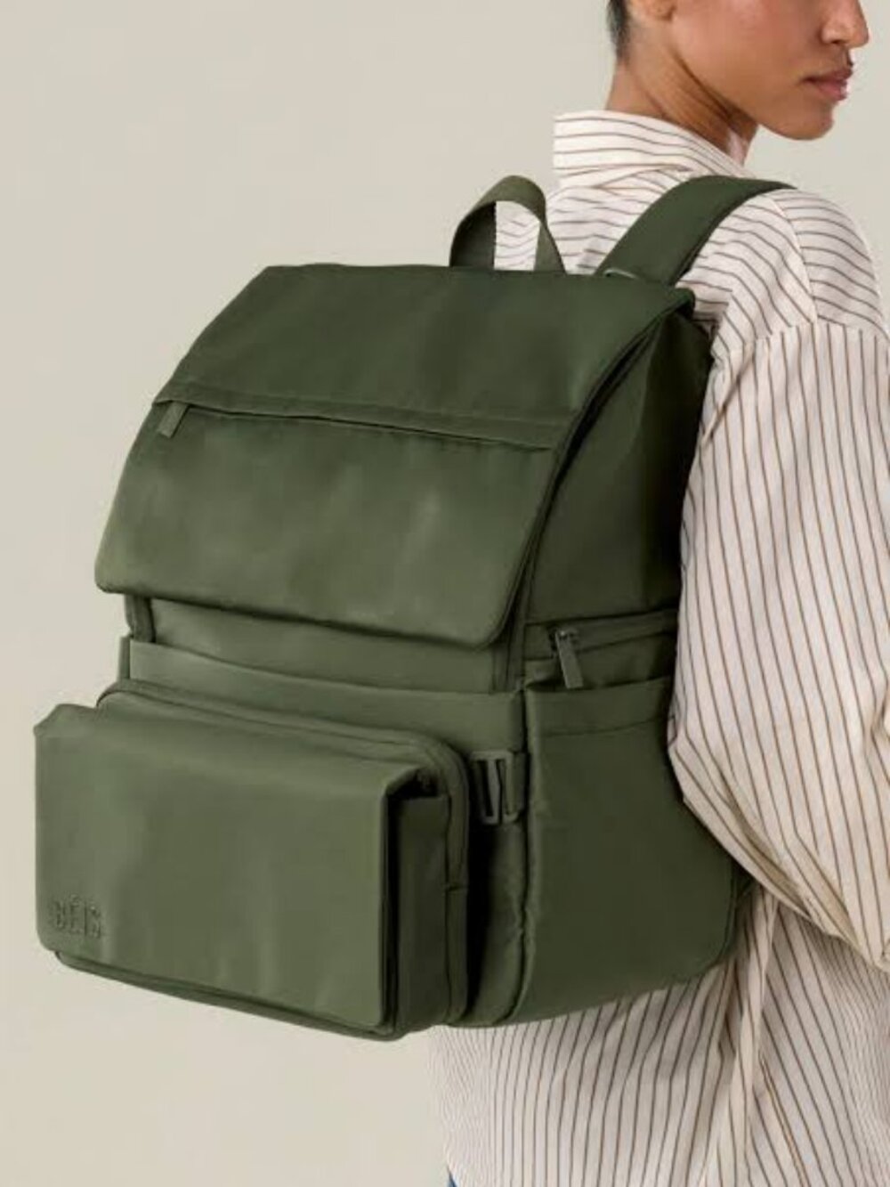 NWT BÉIS The Ultimate Diaper Backpack in Olive